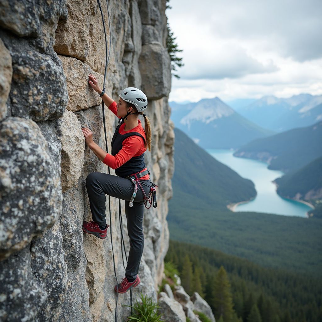 Rock climbing instruction